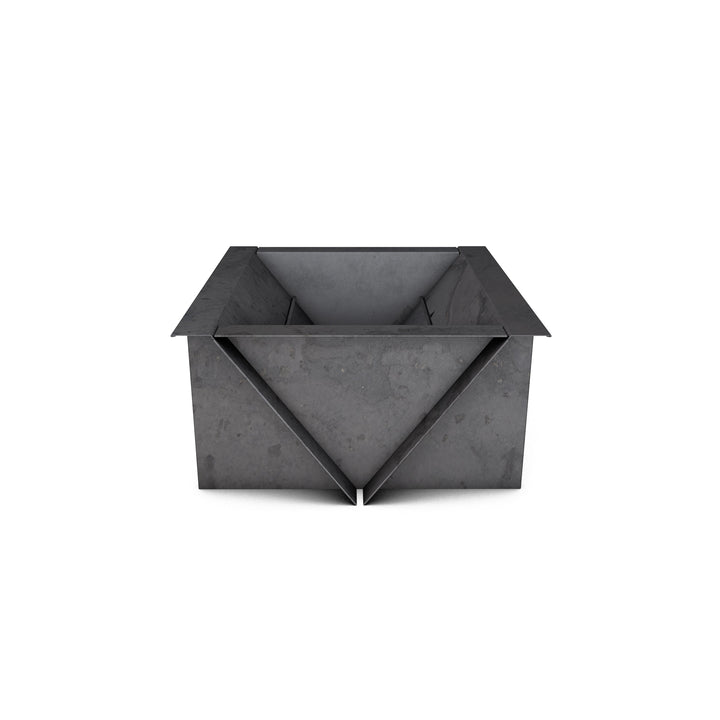 The Edge Right Fire Pit | Modern Steel Design | Precision Built | Long Burning
