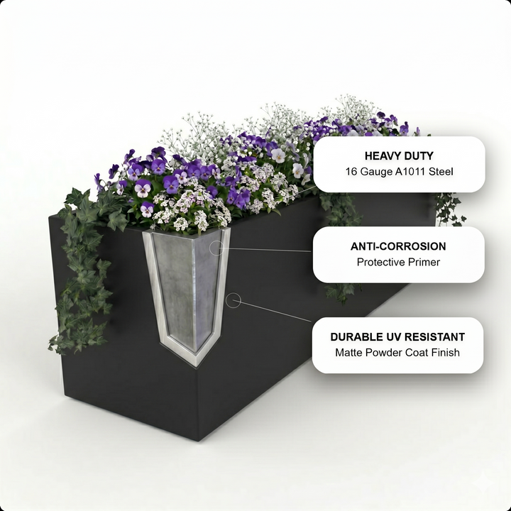 Steel Planter Box (18" L x 18" W x 18" H)