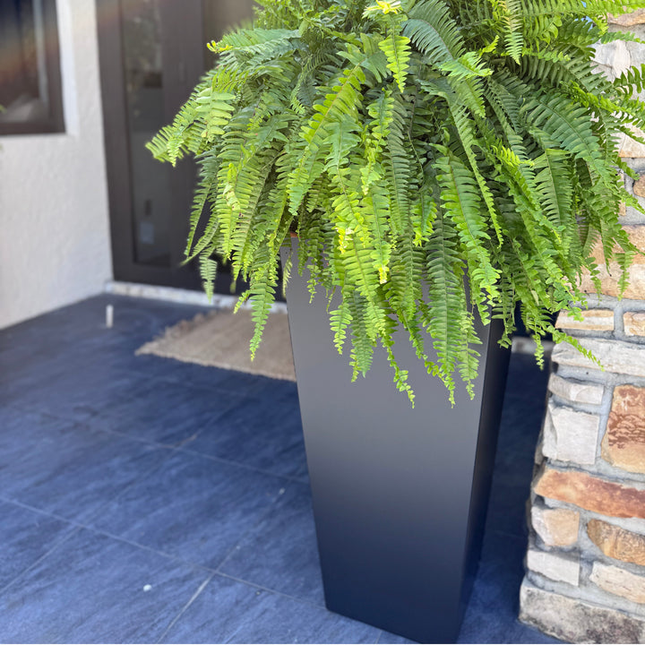 Tapered Steel Planter Box (18" L x 18" W x 36" H)